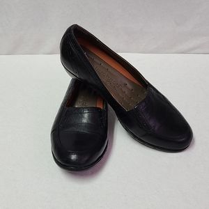 Clark's unstructured loafer leather